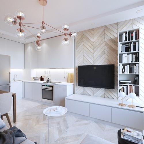 Как вам дизайн кухни - гостиной? 01