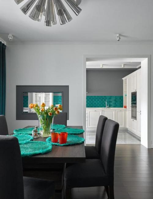 Изумрудный цвет редко используют при оформлении интерьера. 05