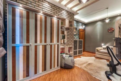 Дизайн детской для двоих мальчиков в стиле лофт. 03