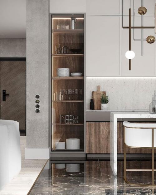 Дизайн - проект кухни и гостиной. 01