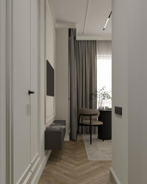 Проект 1-комнатной квартиры 38 м 2 в ЖК вереск в Москве. 05