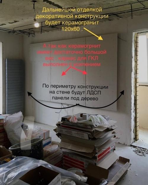 Поделюсь процессом работы в гостиной во время ремонта. 02