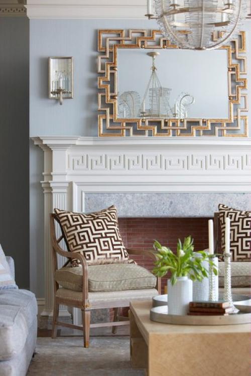 Орнамент меандр в интерьере. 09