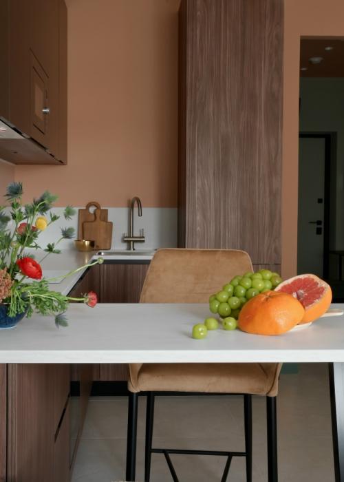 Интерьер однокомнатной квартиры 42 м 2 в ЖК Foriver в Москве. 02