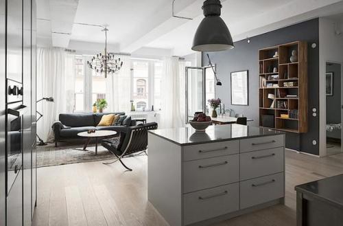 Просторная квартира. В современном стиле. 01