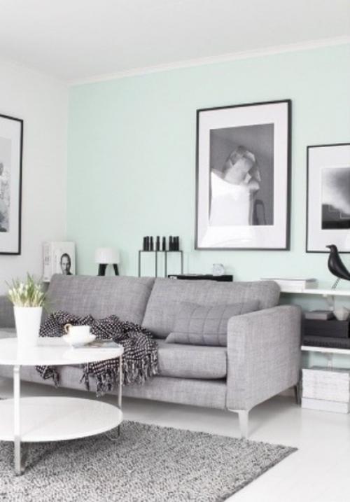 Мятный цвет в интерьере. 05