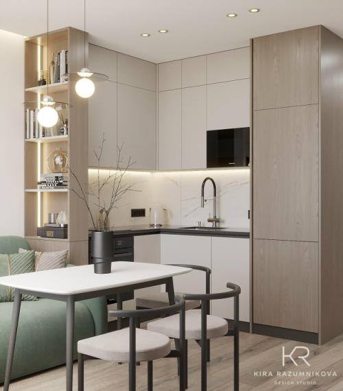 Проект 1-комнатной квартиры 38 м 2 в Санкт-петербурге. 01