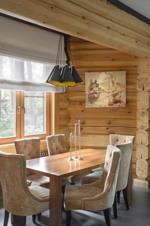 Современный стиль в деревянном доме. 05