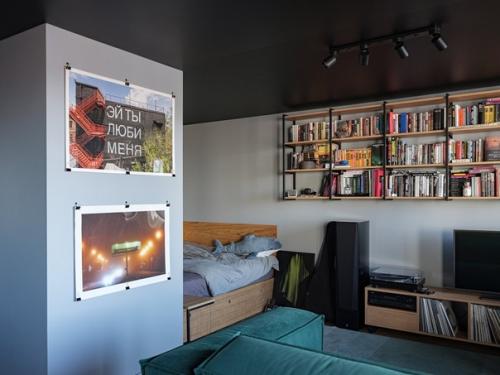 Квартира с черным потолком, в которой живет молодой онколог ч. 1. 02