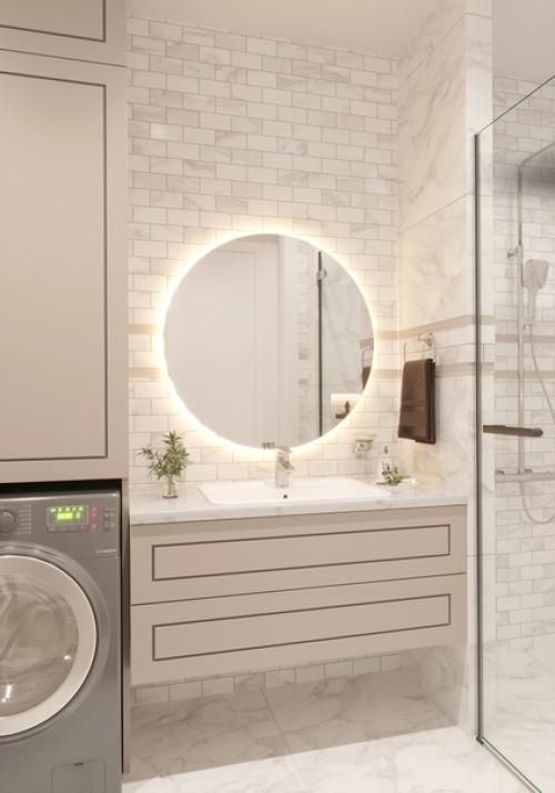 Визуализация интерьера квартиры 36 кв. 08