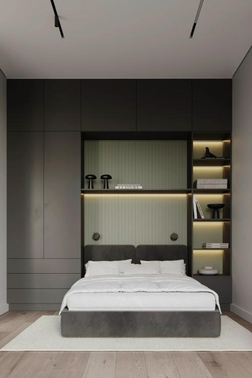 Проект 1-комнатной квартиры 46 м 2 в ЖК Атлантис в Калининграде. 06