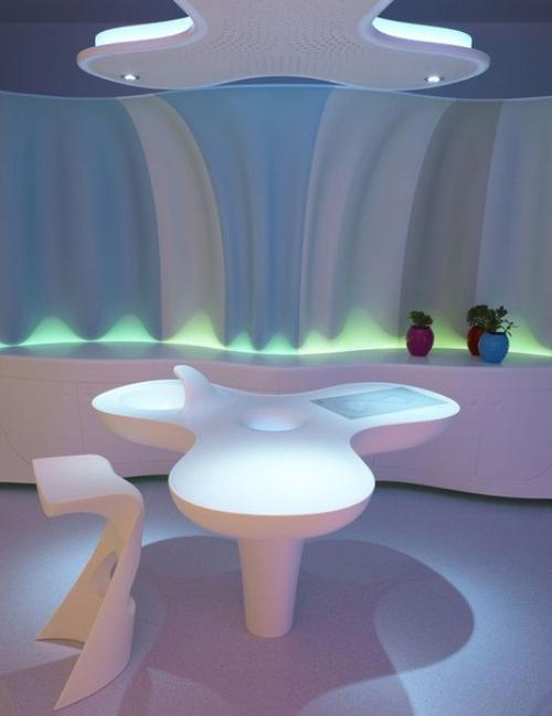 Светящийся интерьер для дома из кориана. 03 Светящийся интерьер для дома из кориана. 03