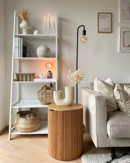 Серый цвет, дерево и интересный декор: уютная квартира в скандинавском стиле. 08