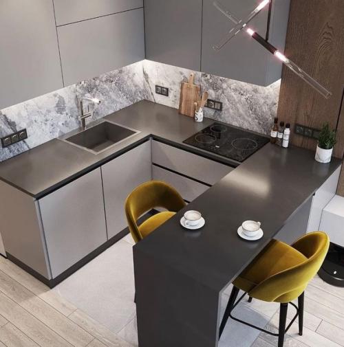 Интерьер кухни - гостиной. 02