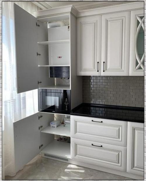 Оформленная кухня красиво. 05