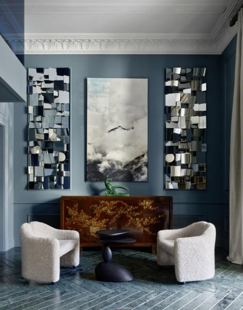 Необычная планировка двухэтажной квартиры вдохновила декоратора Аллу Шумейко на создание интерьера по мотивам парковых павильонов. 02