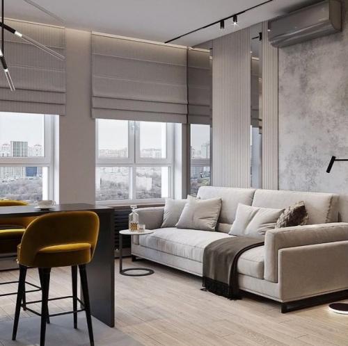 Интерьер кухни - гостиной. 05