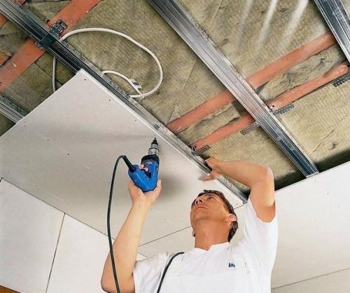 Подвесной потолок из гипсокартона. 07