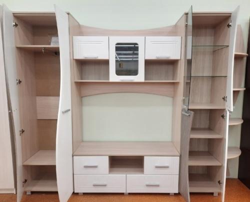 Гостиная волна - декоративный элемент интерьера с функцией компактного хранения вещей. 01