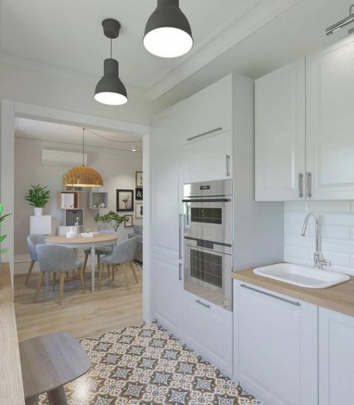 Белоснежная кухня - практично или нет? 02