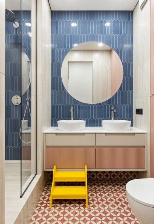 Нежный интерьер трешки для большой семьи. 07