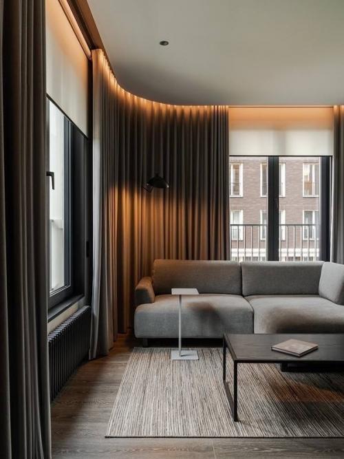 Выверенные линии и ничего лишнего: квартира в стиле минимализм. 04