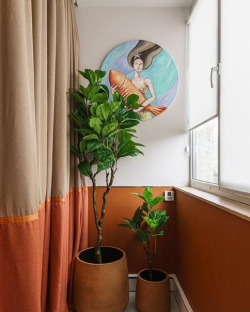 Какая тёплая и уютная спальня получилась. 06