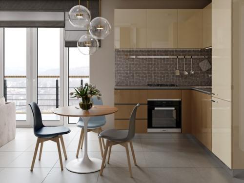 А + Б. Легкая реновация кухни - гостиной площадью 26 кв. 03