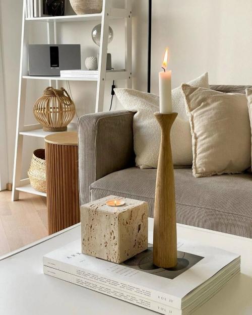 Серый цвет, дерево и интересный декор: уютная квартира в скандинавском стиле. 04