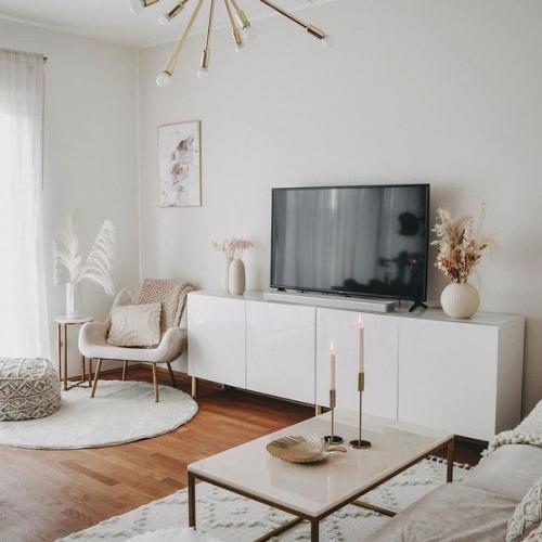 Квартира в скандинавском стиле и мебелью из икеа с гардеробной. 01