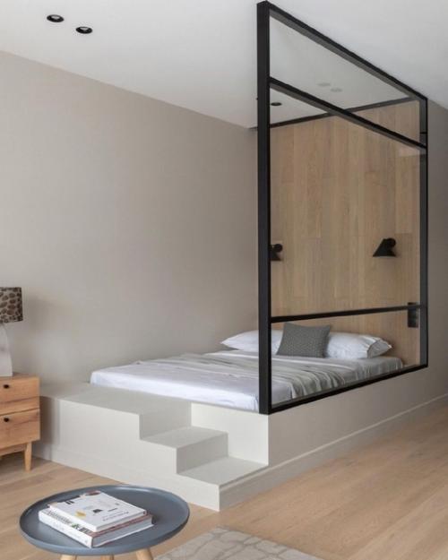 Анна и Дмитрий коробко оформили небольшую квартиру - студию площадью 32 м в новостройке. 02