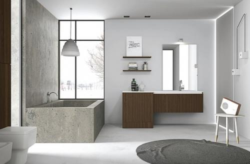 Стиль минимализм в ванной комнате. 08