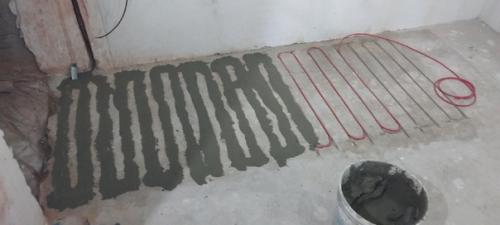 Смонтировал 5 контуров электрического тёплого пола. 04