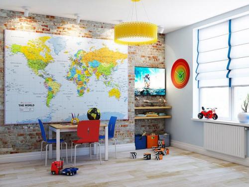 Интерьер детской в стиле лофт. 02