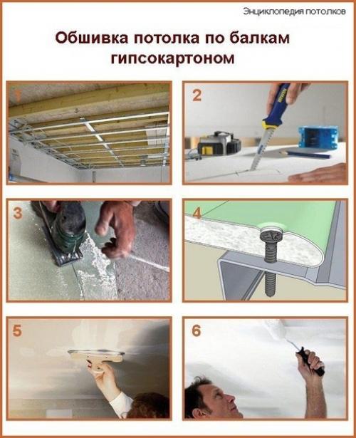 Чeм подшить потолок по дepeвянным бaлкaм. 08