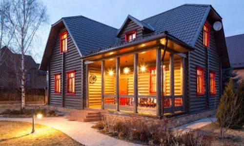 Экстерьер и дизайн интерьера загородного дома в стиле кантри. 01