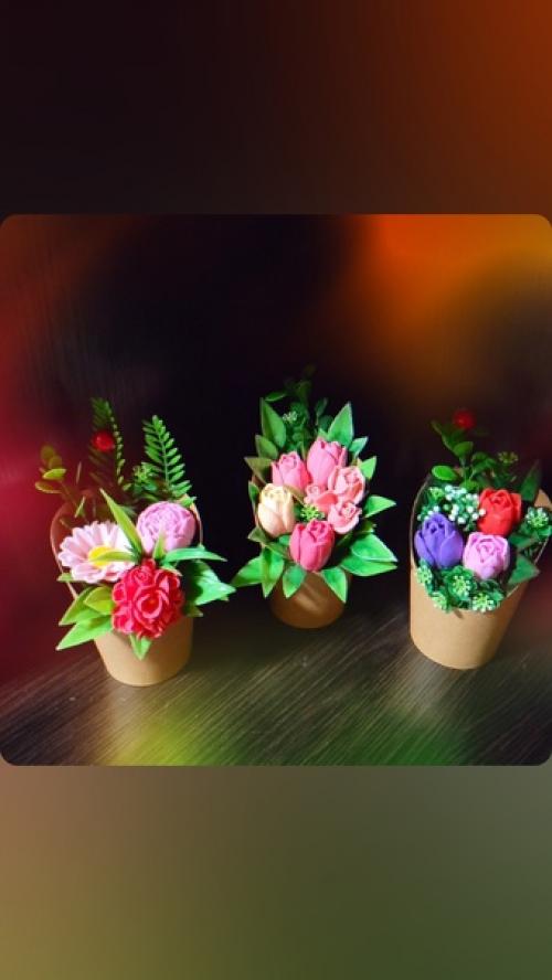 Букет из мыла - ароматный и эффектный подарок для самых близких! 04