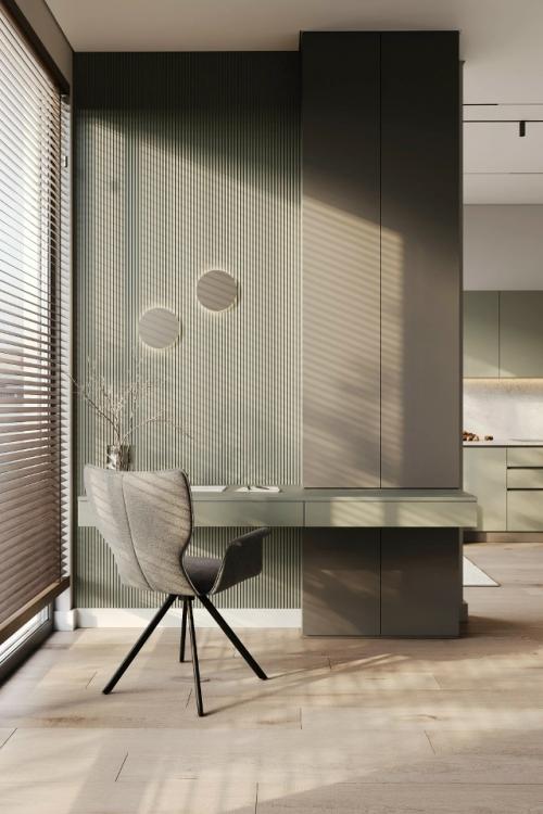 Проект 1-комнатной квартиры 46 м 2 в ЖК Атлантис в Калининграде. 09