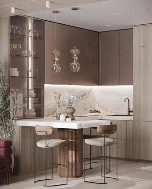 Интерьер кухни - гостиной. 01