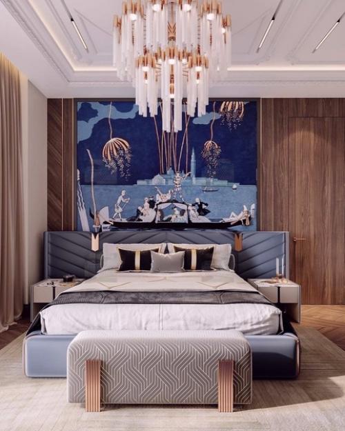 Интерьер мастер - спальни в стиле ар - деко. 03