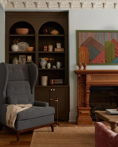 Насыщенный и многослойный интерьер дома в Канаде. 06