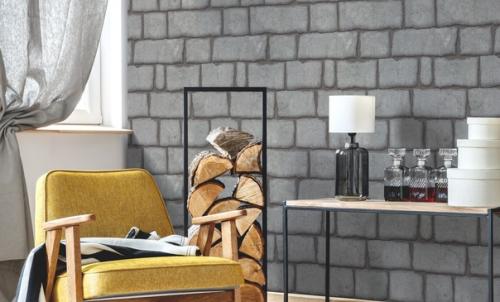 Обои под кирпич - универсальное и оригинальное средство для отделки стен помещений. 09