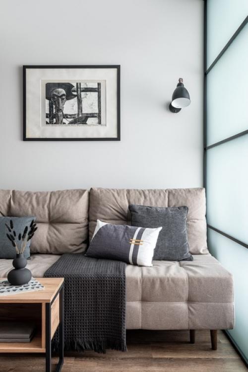 Интерьер квартиры - студии 32 кв. 01