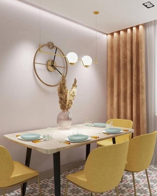 Не бойтесь сочетать цвета, например, как в этой квартире. 03