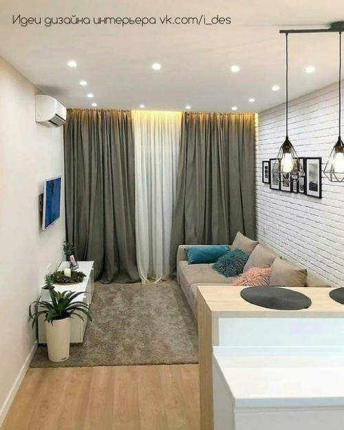 Кухня - гостиная, реализация.