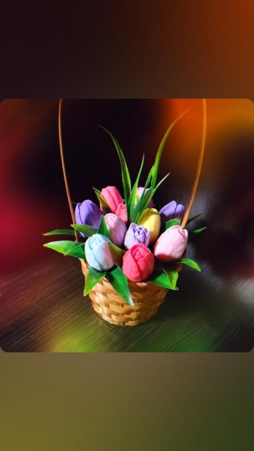 Букет из мыла - ароматный и эффектный подарок для самых близких! 03