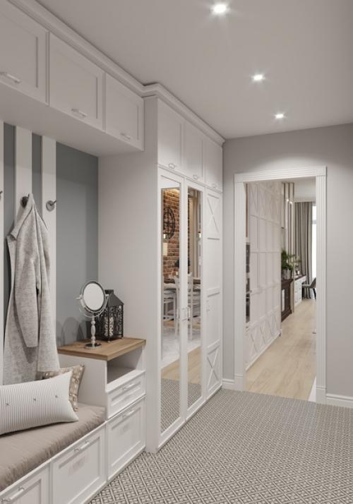 Визуализация интерьера квартиры 36 кв. 07