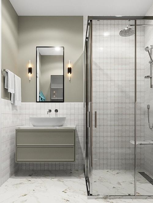 Полезная информация. Для тех, кто делает ремонт в ванной совмещая покраску и плитку. 02