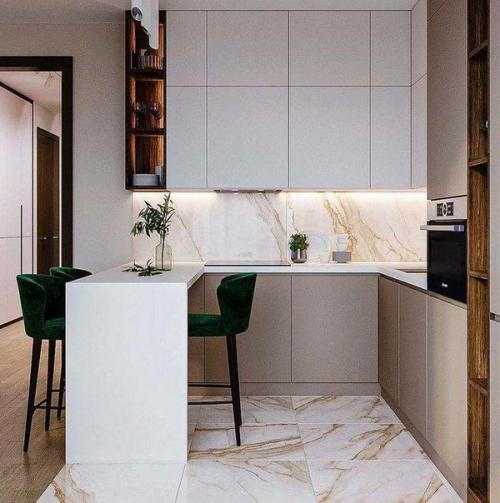 Подборка угловых кухонь. 01