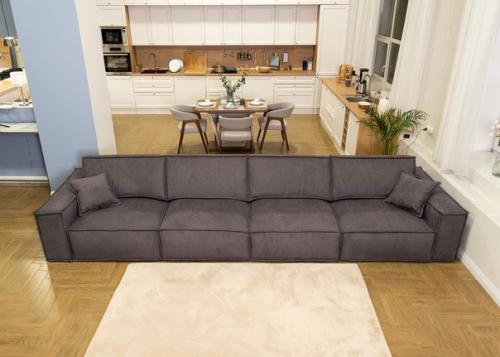 Модульный диван чикаго в благородной обивке шенилл Lounge. 05